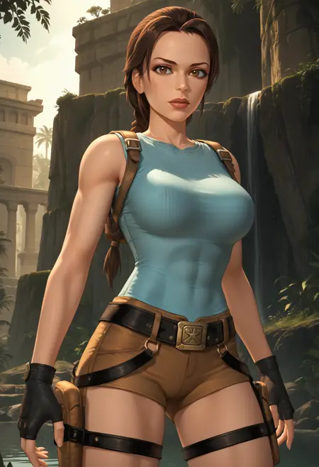 Lara Croft (Tomb Raider: Anniversary), LoRA, PonyXL