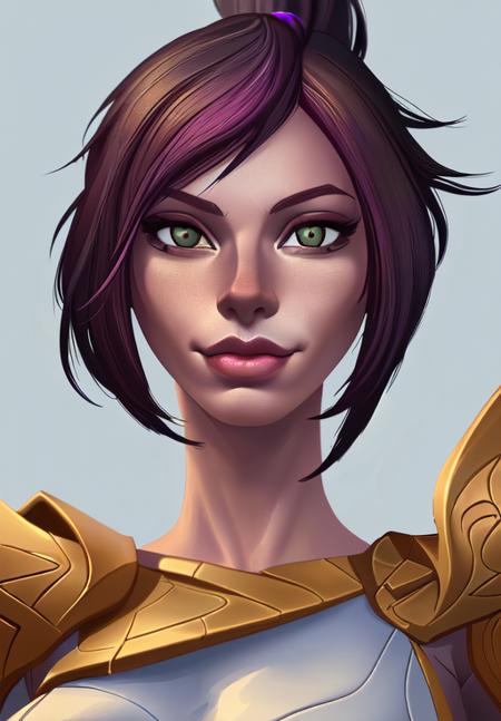 1girl, sfw, <lora:fiora:0.8>, fiora, smirk, portrait,, (masterpiece, best quality, absurdres, detailed, ultra-detailed:1.3), alluring, (highly detailed, high quality:1.3)