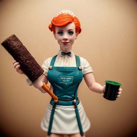 <lora:microworld128fp16:1> (microworld:1.5) portrait of a pole, undercut hair, maid, freckles, apron, big breast, amazing body, pronounced feminine feature, legwear suspenders, kitchen, close up, skin covered by flour