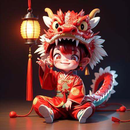 full body,solo,1girl,dragon,lantern/lamp,chinese clothing,<lora:è°ç»èæ·»å -2~2 add_detail:0.8>,cute,<lora:æ°æ¥å°é¾:0.7>,happy,squinting,sitting sideways,, masterpiece,best quality,ultra-detailed,