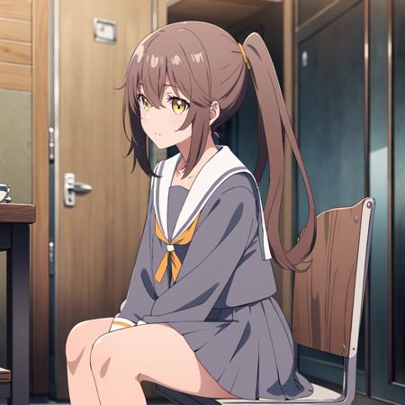 <lora:Otonari-san002:0.7>,
Otonari-san,1girl,solo,
side ponytail,
serafuku,sitting,