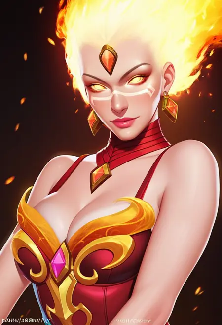 Lina, The Slayer Arcana (DOTA 2) [PONY XL] by UOC
