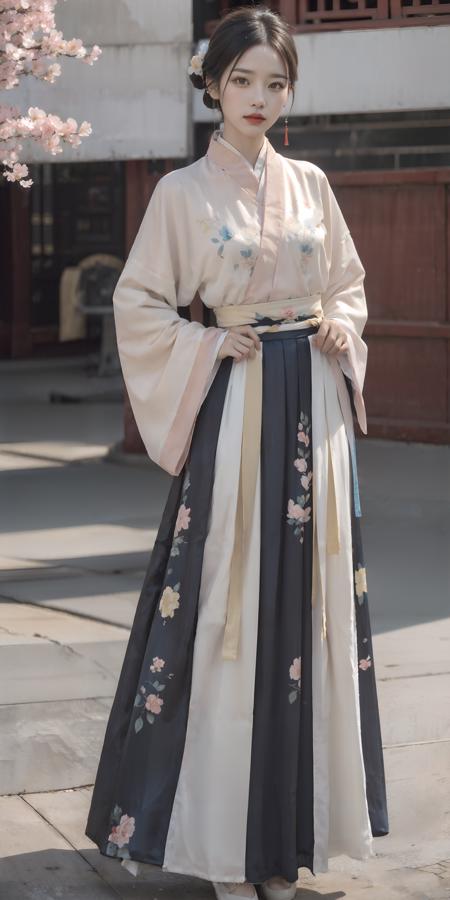 <lora:weijin_hanfu:0.6>,(hanfu),(chinese clothes),((floral print)),((pink/yellow/blue/white/red/black print chinese shirt)),((pink/yellow/blue/white/red/black print long skirt)),1 girl,full body,(short hair),(realistic:1.7),((best quality)),absurdres,(ultra high res),(photorealistic:1.6),photorealistic,octane render,(hyperrealistic:1.2), (photorealistic face:1.2), (8k), (4k), (Masterpiece),(realistic skin texture), (illustration, cinematic lighting,wallpaper),( beautiful eyes:1.2),((((perfect face)))),(cute),(standing),(black hair),black eyes,red lips, outdoors,(chinese style countryard),<lora:JapaneseDollLikeness_v15:0.45>,