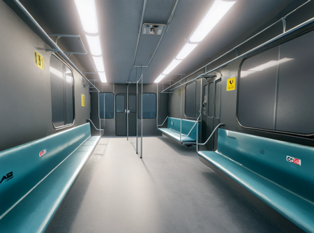 Interior Designs Collection - 25 Assets [XL] 15 Glowing Train Car