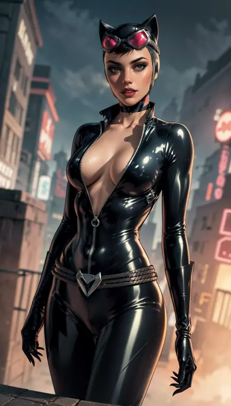 🥉Catwoman (cartoon character) 【Tier 03 Patreon Request】 | 3 Outfits | ownwaifu