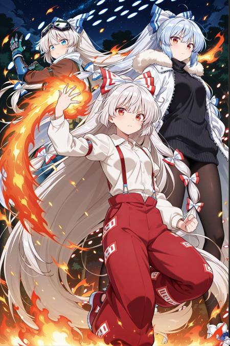 Fujiwara no Mokou (Touhou Project) - 藤原妹紅 (東方) Illustrious V3