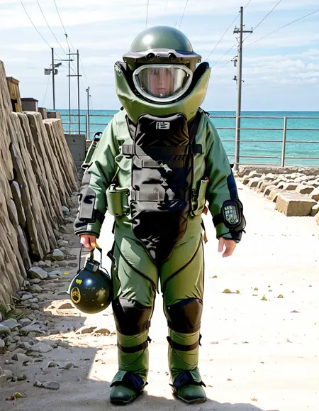 Explosive Ordnance Disposal suit (EOD 9 bomb-suit)