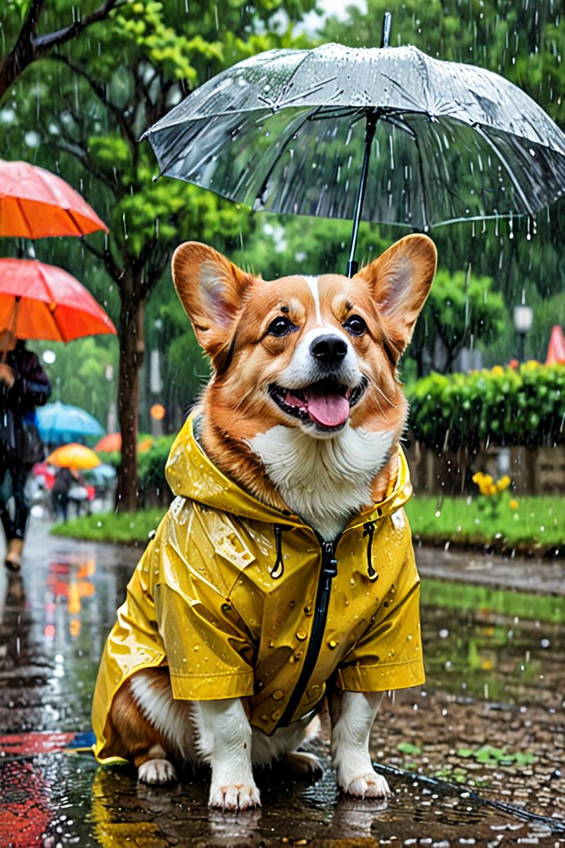 corgi raincoat Civitai