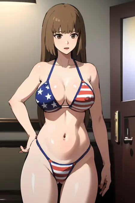 American flag print bikini
