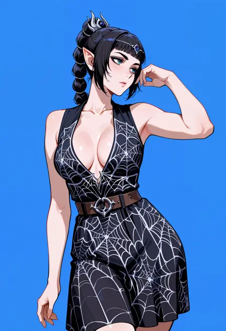 Retro Spider Web Dress