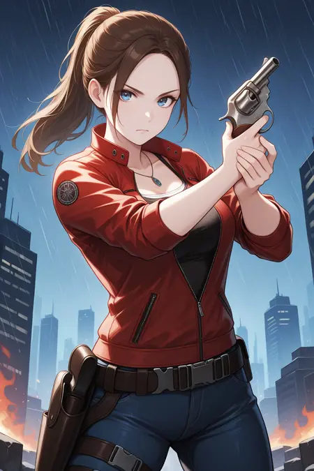 Claire Redfield クレア・レッドフィールド | Resident Evil | 2 Outfits [IllustriousXL]
