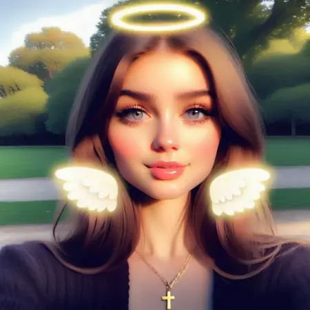 Snapchat angel filter