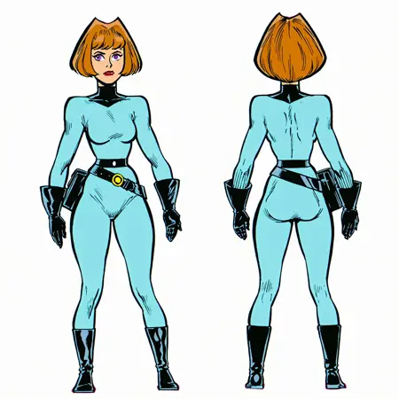 Official Handbook to the Marvel Universe ('90) - Turnarounds