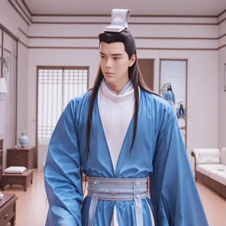 Yu Lexuan (Blue Hanfu version)- Illustrious