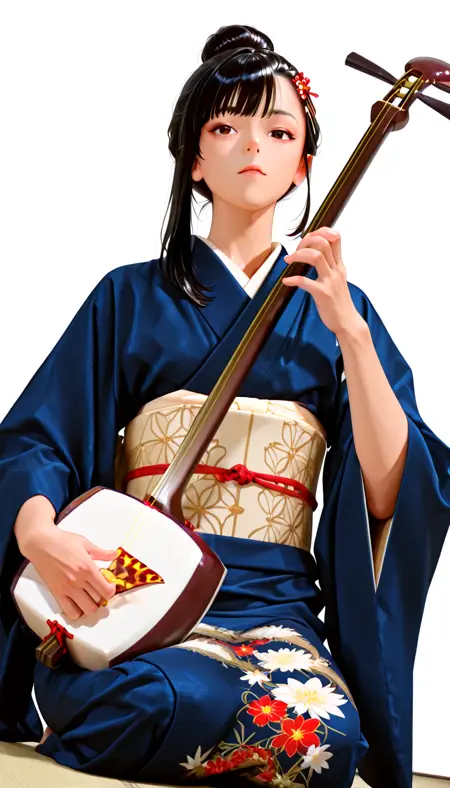 Shamisen Playing - 三味線の演奏