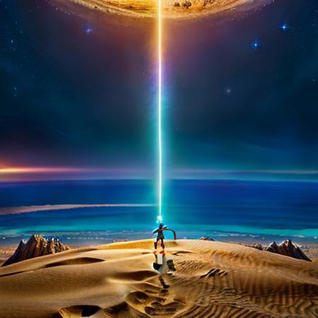 stretch, Sharp image, 4k, 8k, Detailed and Intricate, Cinematic,  
OverallDetail,  ultra detailed, ultra resolution, vault, no people, fully generated, amazing, beautiful, highest quality, detailed, perfect, 4k definition, great lighting,  many colors, shimmering horizon on an alien planet, abnormal color scheme