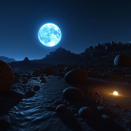 ASCIIThe necromantic auto bot factor at night with a full moon, strange glowing symbols, zoomedout:-0.50, epic composition unreal engine 5, Volumetric, FKAA, TXAA, RTX , SSAO, Shaders , OpenGL-Shaders, GLSL-Shaders, Post Processing, Post Production, Cell Shading, Tone skin Mapping, CGI, VFX, SFX, insanely detailed and intricate face, ultra clean skin, ultra high detailed, 64k