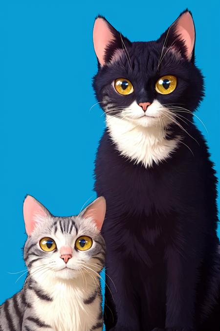 photorealistic (acceptance:1.3) cat, simple background