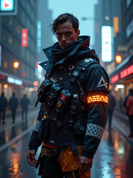 Cyberpunk Chic - Tech Wear Outfit 01 FLUX