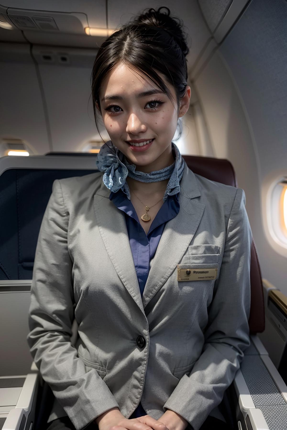 ANA Stewardess Uniform image by feetie