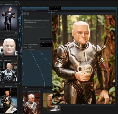 FLUX.2 [klein] image edit 9B distilled 8 ref image and lora workflow High resolution 6 img
