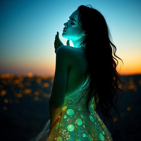 Masterpiece, a masterpiece bioluminescence translucent beryllium/female body, 32k, 16k, 8k, cinematic art, realistic art, detail,