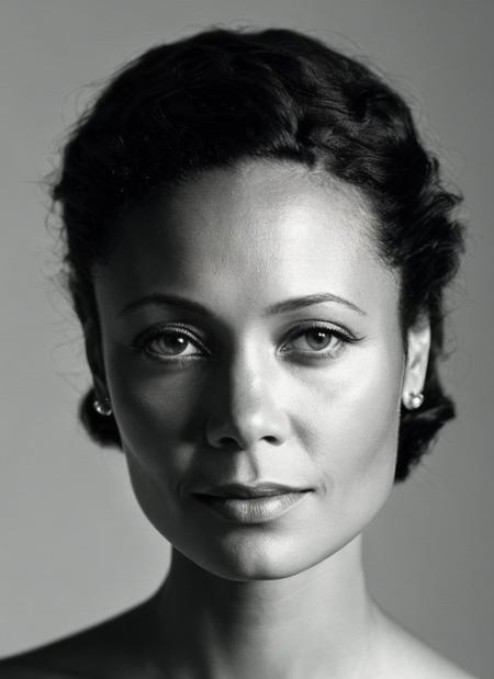 analog style, modelshoot style, A 1930s professional photograph of sks woman, ((detailed face)), (High Detail), Sharp, 8k, ((bokeh)), <lora:locon_thandie_v1_from_v1_64_32:1.3>