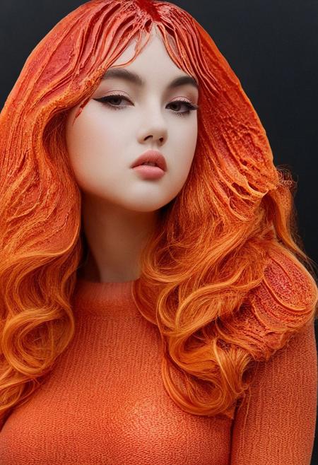 Masterpiece, best quality, 1girl, blood orange style