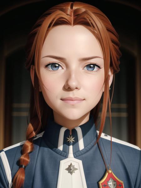 (realistic, professional photo:1.2), masterpiece, best quality, (detailed skin:1.1), portrait of TiesePA, (fully clothed:1.2), (detailed eyes:1.1), pretty face, detailed red hair, intricate dynamic background detail, <lora:SAO50LiteRS:0.6>, <lora:MBHU-TT2F:0.5>