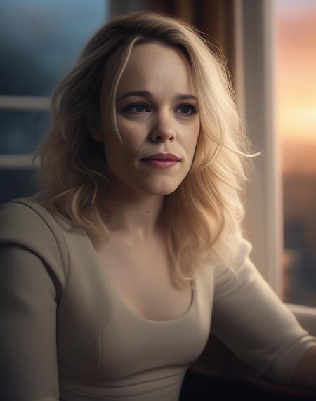 RachelMcadams,<lora:RachelMcadamsSDXL:1>,portrait,female,dramatic lighting::2&4k-digital painting of a beautiful blonde woman in her 30s with brown eyes and long wavy hair sitting on top atstation concept art smooth illustration highlights from the windows ::8K octane render. Trending cgsociety by James Gurney + Artgerm; wayne reynolds comic book style hyperrealism alphonse much detail character portrait photo shoot nikon dassen Kopermann & Dune sci fi dramatic cinematic lightning cute adorable moody sunset light professional boke details painterly 3/5 shot