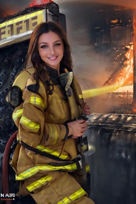 (((a woman as a firefighter in firefighter clothes:1.5))) <lora:DaintyWilderV1:0.8> woman, posing, picture, tattoo,woman, posing, picture, tattoo, beautiful eyes, horny smile, horny expression:1.2, full body:1.1, beautiful girl, high detail skin, high detail eyes, high detail hair, medium tits:1.2, toned body, slim athletic body, pretty breasts with hard small areola beautiful nipple errect hard:1.2, light triangle form shaved hairy pussy, beautiful Small labia:1.3 small areola:1.2),5 finger, highres, ultra detailed:1.4k, high quality, ultra realistic, sharpen image, award winning photography, Professional Photo, full body shot, detailed eyes, small perky breasts, horny expression, portrait, Highly detailed, fine details, intricate, sharpen picture,