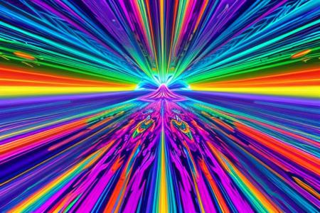 psychedelic style 3d style anime artwork, Experience a mesmerising raypunk person, vignette rendered through a glitch art abstraction, captured from a sweeping overhead view, bathed in hypnotising volumetric lighting - a visual delight reminiscent of retro-futurism and digital dissonance, . vibrant colors, swirling patterns, abstract forms, surreal, trippy,