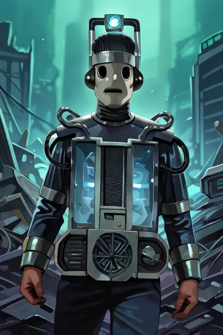 [PonyXL] Mondasian Cyberman (Doctor Who)
