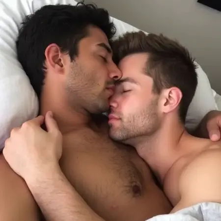 Cuddling men