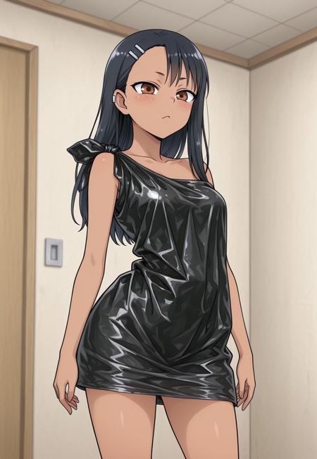 Trash bag dress V1