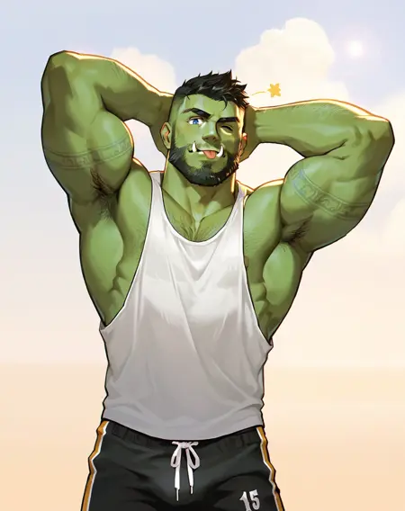 Tusky - Celery Man original character