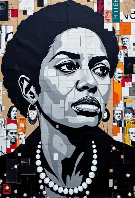 street art portraiture with grid-based abstraction, bold stenciled figures with high-contrast realism, fragmented mosaic textures blending into urban graffiti, socially charged and thought-provoking themes, hyper-detailed faces dissolving into pixelated street patterns, black-and-white stencils combined with colorful abstract grids, pop-art meets political satire, layered and textured city walls with deconstructed portraits, raw urban energy meets meticulous realism
minimalist surrealism, impressionistic realism, muted color palette, poetic symbolism, refined brushwork, chiaroscuro lighting, introspective mood, water and reflections, subtle social commentary, emotional restraint, soft textures, naturalistic figures in surreal settings