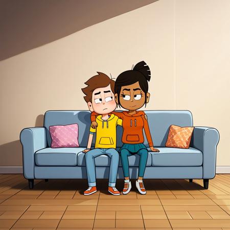 Nate and Malika (Nate is Late) pony/illust V1