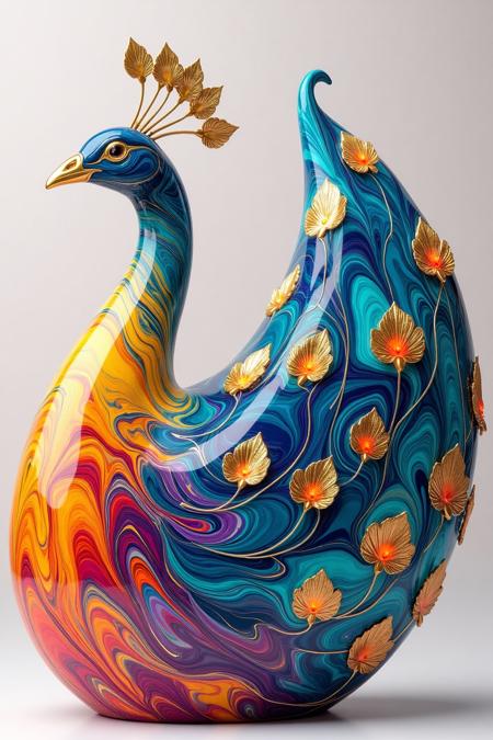 A_Fluid Art Sculpture_Animal Image Generation v1.0