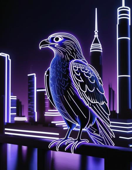 Neon Outline Style [SDXL] SDXL