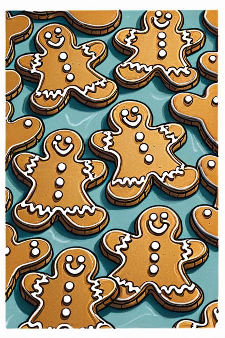 pen and ink illustration of Gingerbread cookies by cooking show 
<lora:Baking_Illustration:1>
<lora:Baking_Illustration:1>