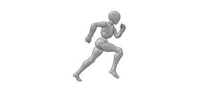 run pose