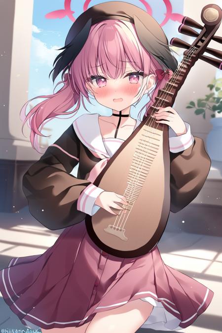 playing instrument pipa \(instrument\) lute \(instrument\)