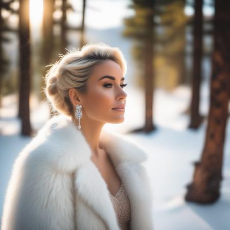 <lora:w00ds2:1>  contrasts <lora:offset_0.2:.5> w00ds,  updo hair style, a close up  art style photo, (30 year old woman) , (white fur coat), winter, (snow covered trees, rocky mountains), (fog),  (log cabin), evening,  24mm, 4k textures, soft cinematic light, adobe lightroom, photolab, hdr, intricate, elegant, highly detailed, sharp focus, ((((cinematic look)))), soothing tones, insane details, intricate details, hyperdetailed, low contrast, soft cinematic light, exposure blend, hdr,