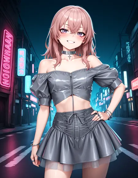 Glitter Cyberpunk Fashion - Illu