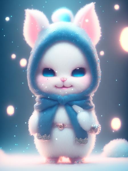 <lora:CuteAnimalsWearingKnitWoolHats:1>a cute little pigsnowwhite fluffy,big bright eyes, sweet smile,sweet smile,sweet smile,dressed as a fashion model, wearing an bright blue crystal texture fashion suit, hat and snow boots, snowwhite fluffy,big bright eyes, bright big eyes,standing, fluffy tail, winter rising, flowers and snow gently fluttering, extremely detailed 3d animation rendering symmetrical center position, super lifelike, super detailed, luxurious, 3, movie lights, super clear details, super transparent materials, close 1