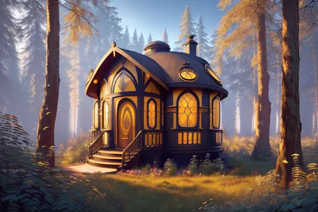 Better Hobbit House - fantasy cottage in the style of Lord of The Rings