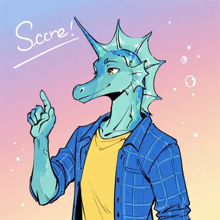 Anthro Seahorse