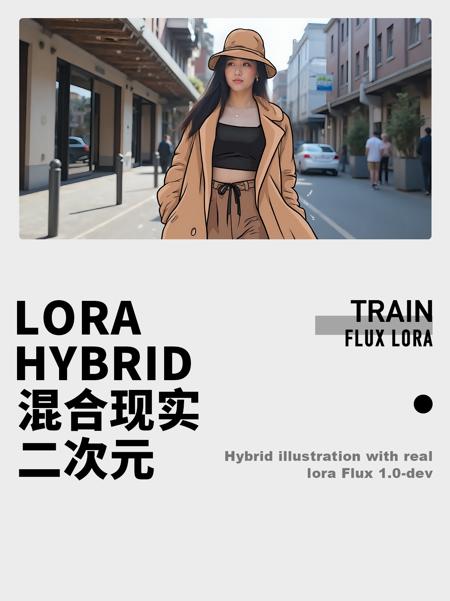 Mixing Realistic and Illustrative Styles 混合真实与二次元lora Flux1.0 v1.0