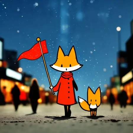 Whimsical Cartoon into Real Photo Backgrounds